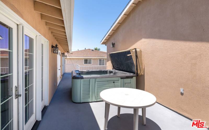 primary patio with hot tub