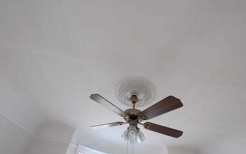 Ceiling fan with classic Edwardian design