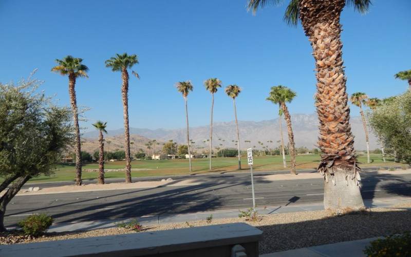 Golf course and mountain views