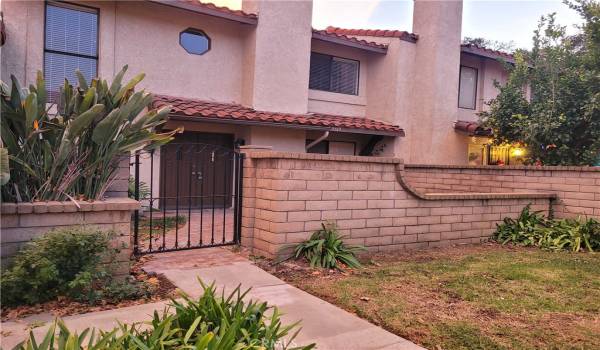 Gated front entrance