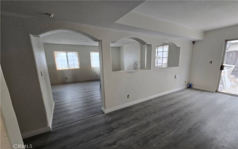 dinning room view into living room