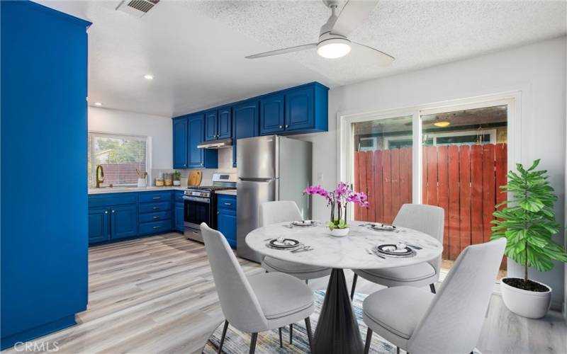 Dining Area Staged