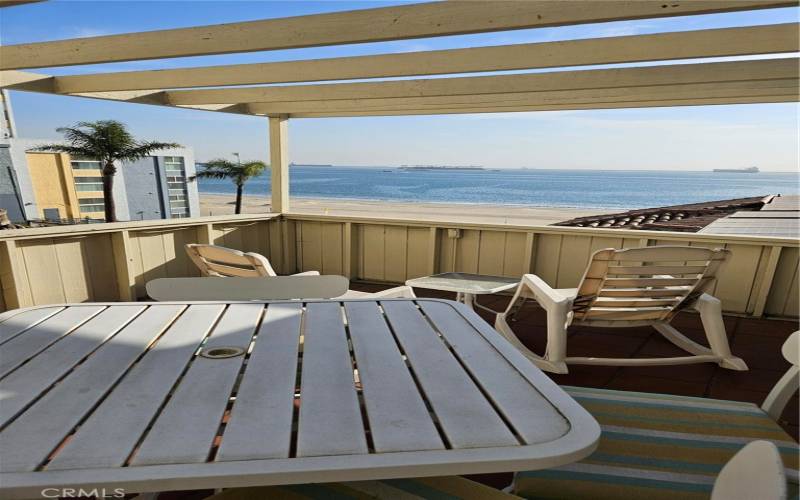 Private outside deck open to ocean breezes