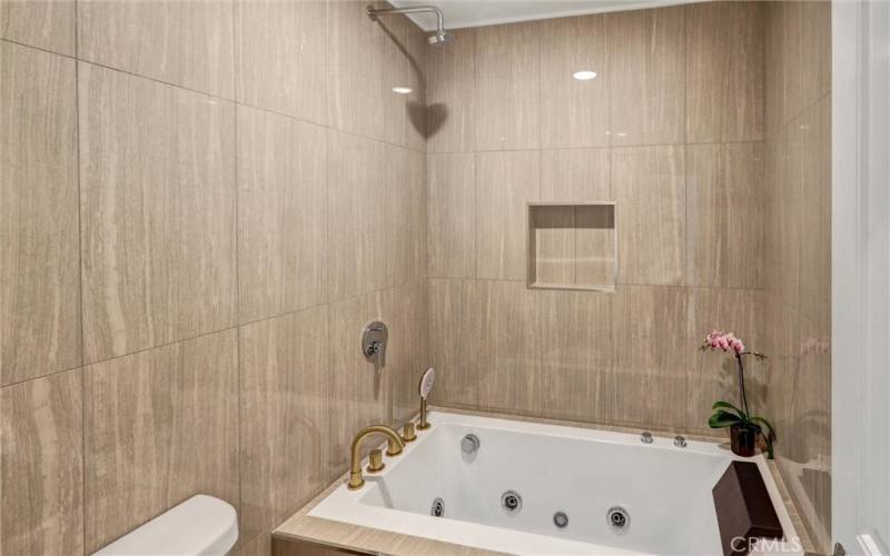 Guest bathroom with new jacuzzi bathtub