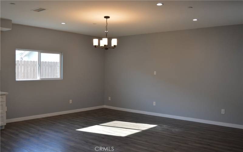 Dinning Area Living room combination adjacent to kitchen