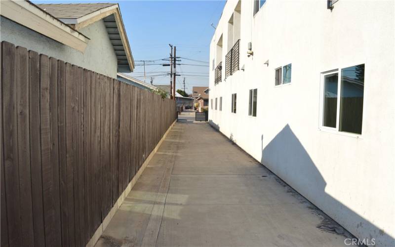 Driveway designated for subject unit