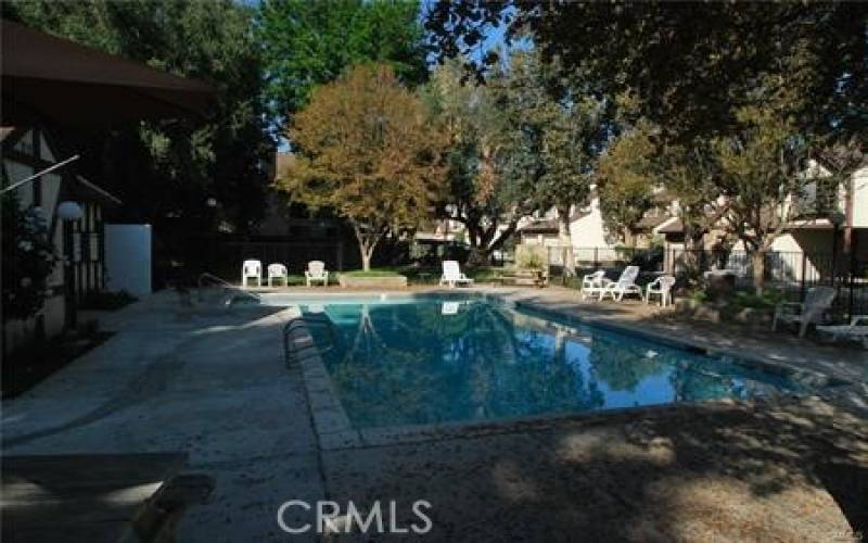 Private covered patio