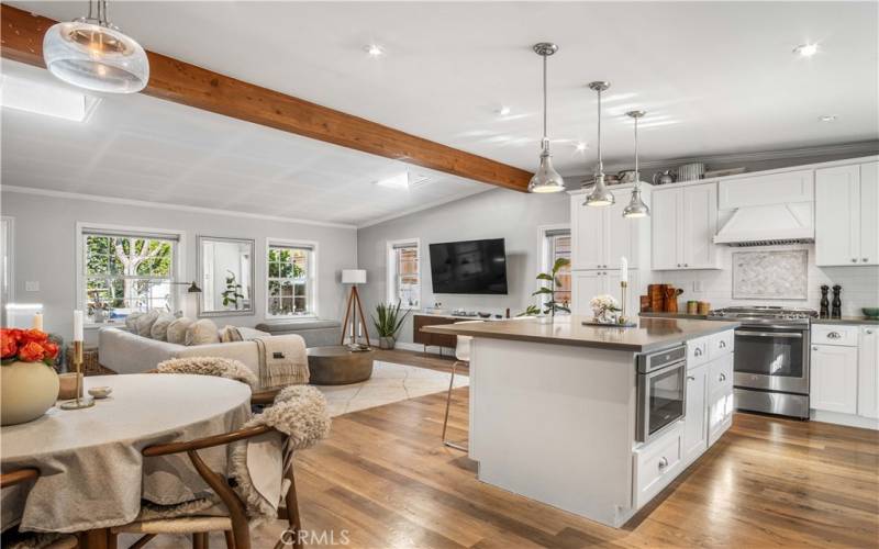 Dining area and kitchen