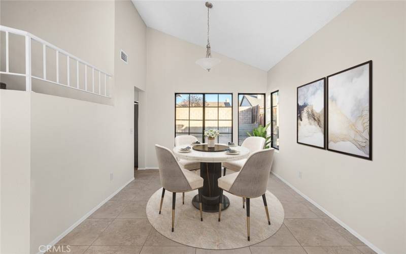 Dining Room Staged