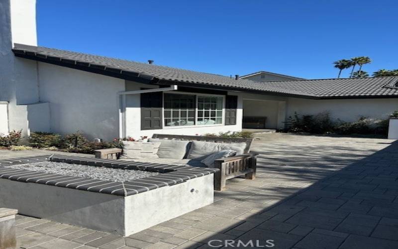 Front patio with Fire Feature