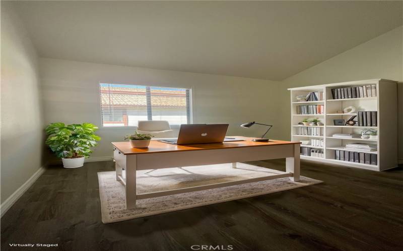 Virtually staged office-bedroom