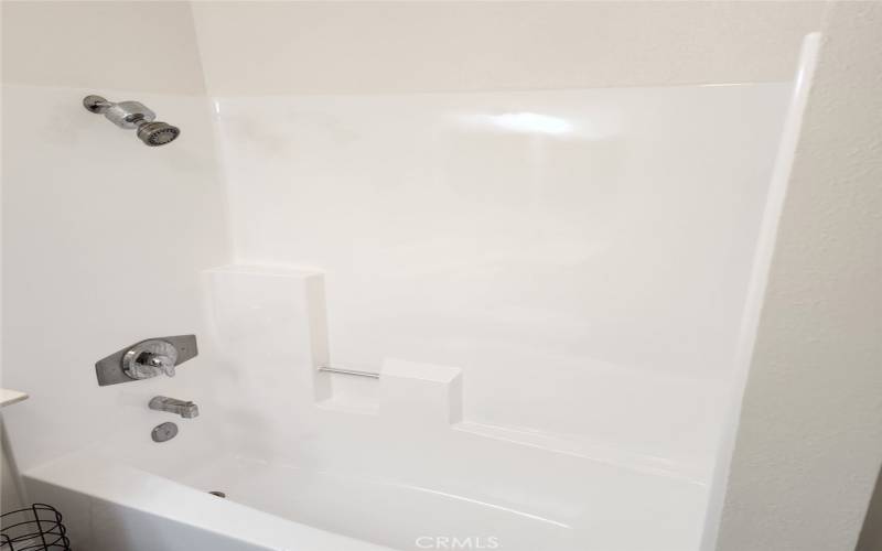 Tub and Shower in Hall Bath