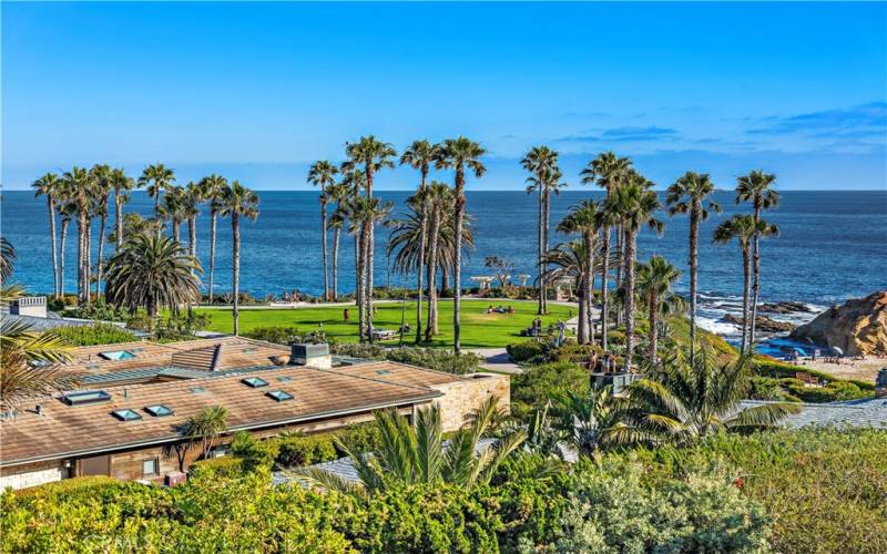 VIEW FROM VILLA 51 LOOKING OVER MONTAGE RESIDENCE AND TREASURE ISLAND PARK