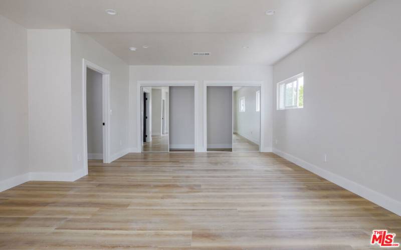 Oversized master bedroom