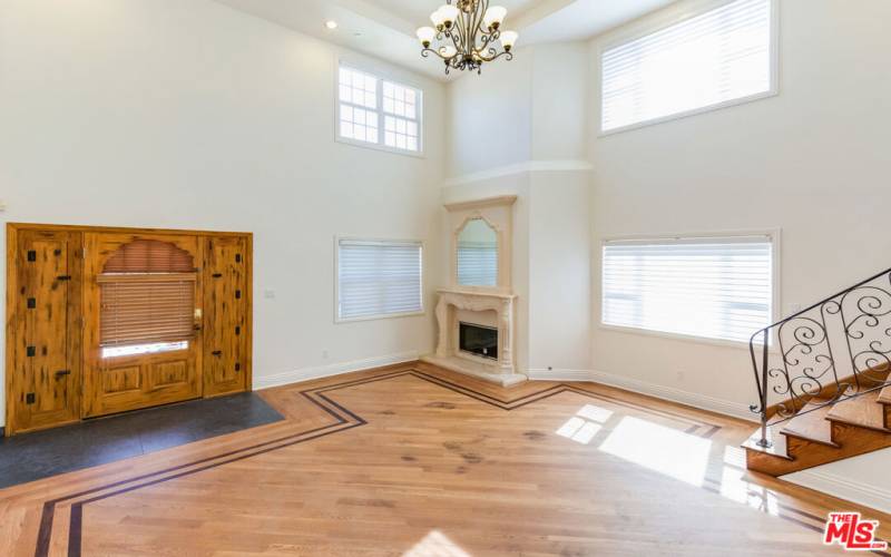 Living Room with Ceiling Open to  2nd Floor