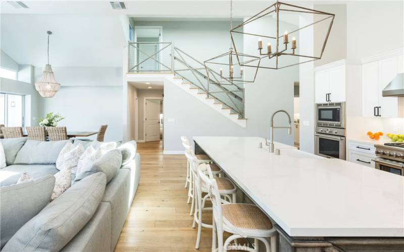 Great Room and Kitchen Island