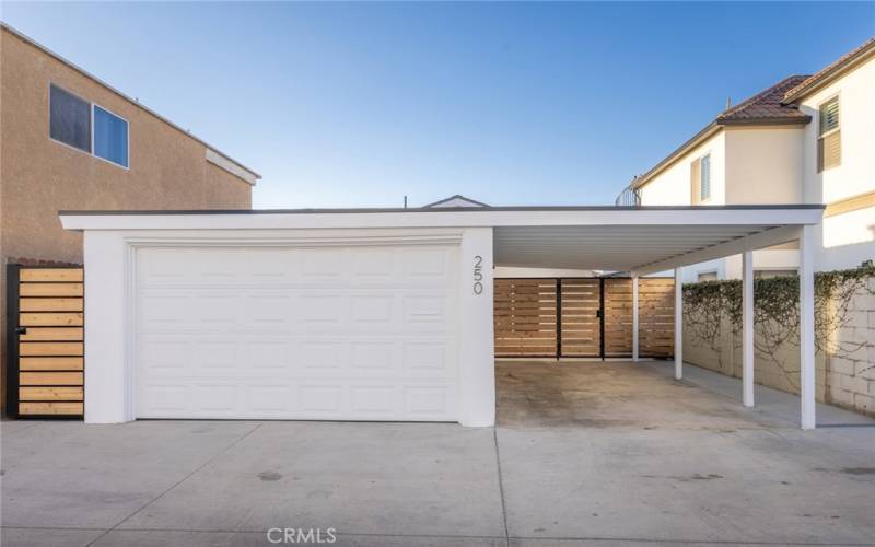 Garage & Carport from the alley