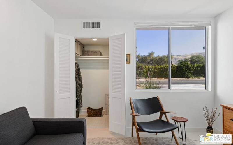 A large closet in the third bedroom provides extra storage.