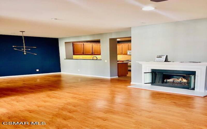 LIVING ROOM & FIREPLACE