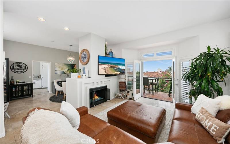 Living Room with Fireplace