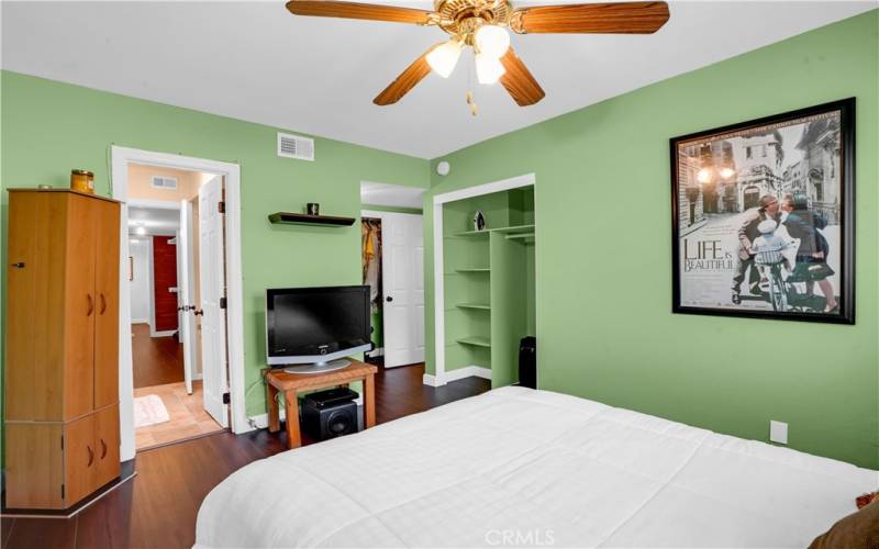 2nd bedroom looking towards ensuite.