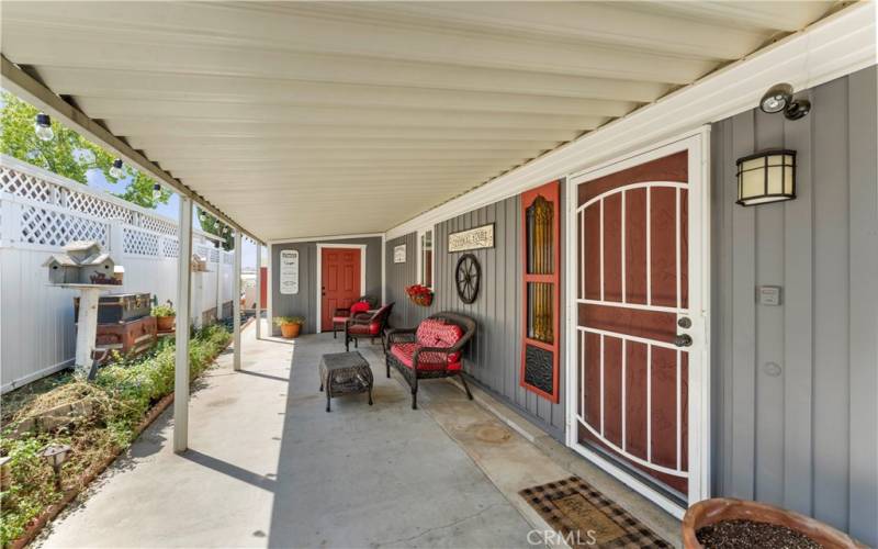 Porch and Storage Den