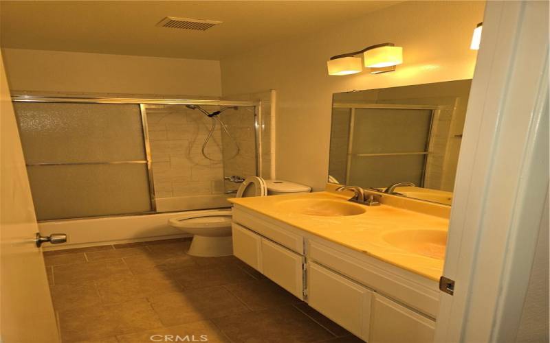 Upstairs Bathroom, shared by Bedrooms #2 & #3