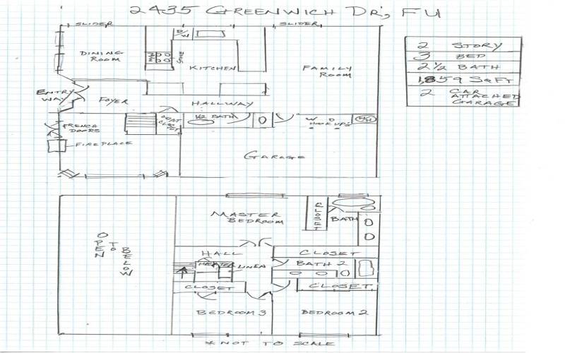 Floorplan for 2435 Greenwich Dr, Fullerton
