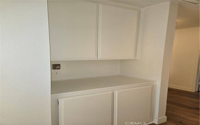 Lined Cabinets and Folding Station