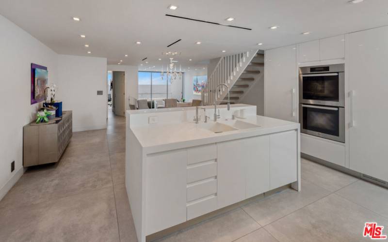 Kitchen |  Door To Second Guest Bedroom w/ Beach View