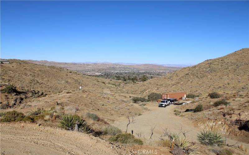 Views of Yucca Valley from driveway loop