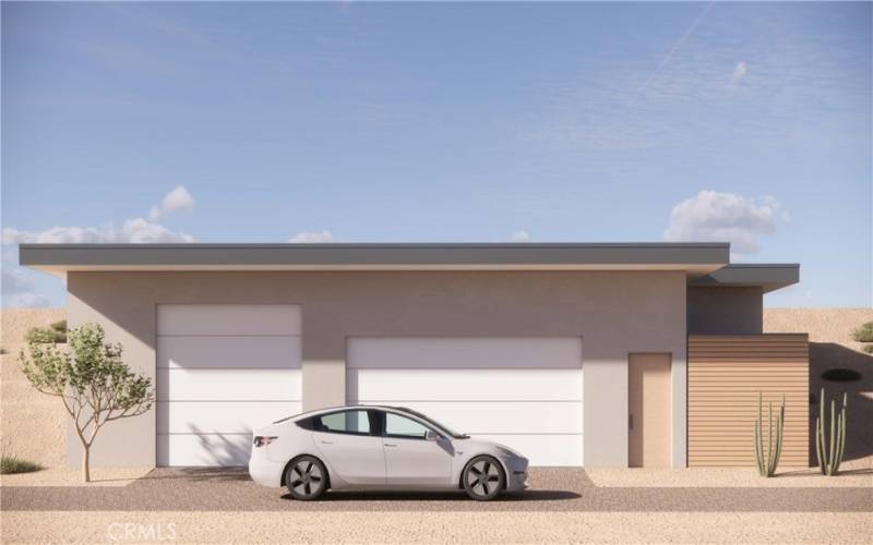 Approved Garage Rendering