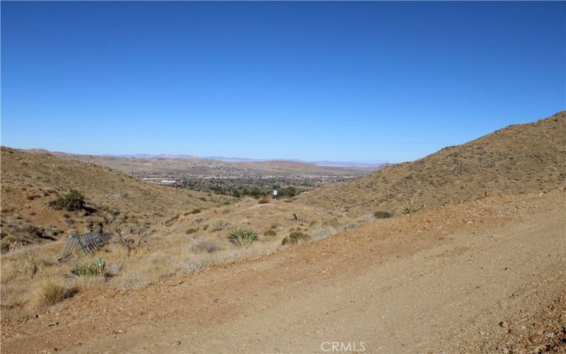 View of Yucca Valley from driveway loop