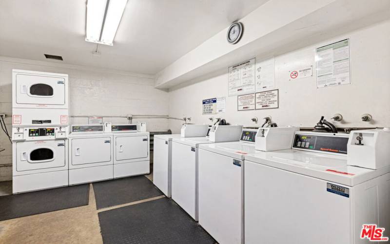 Community Laundry Room at the Property