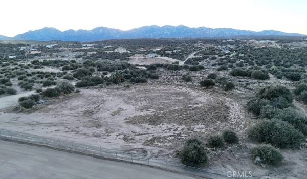 Aerial of the Lot with the Mountain View