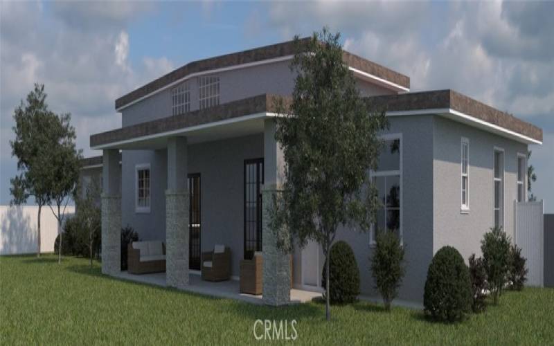 Architectural Rendering of Front of the Home