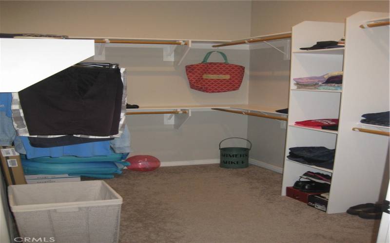 Master walk-in closet