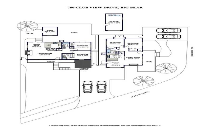 Site Plan - 2 Separate Houses, Garage + Shed