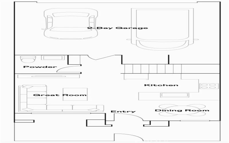 Residence 1 - Level 1 Floorplan