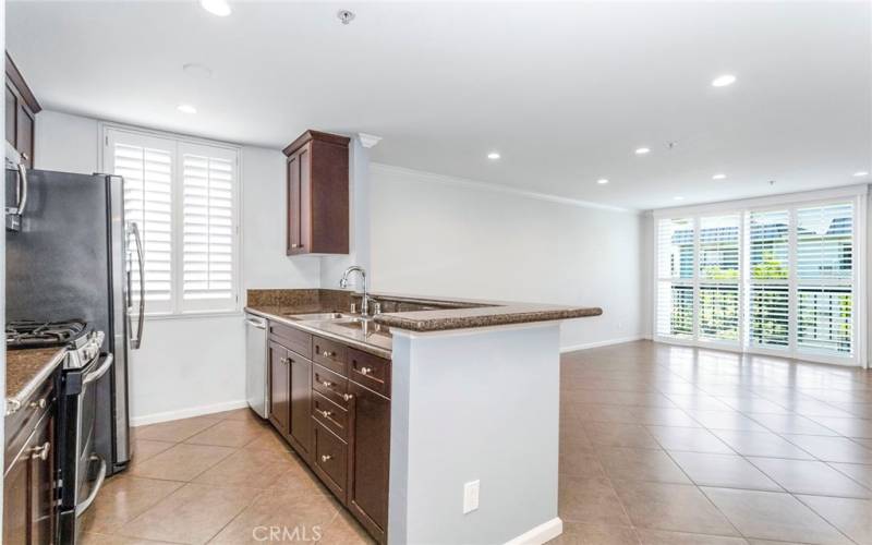 Vacant Kitchen/living room