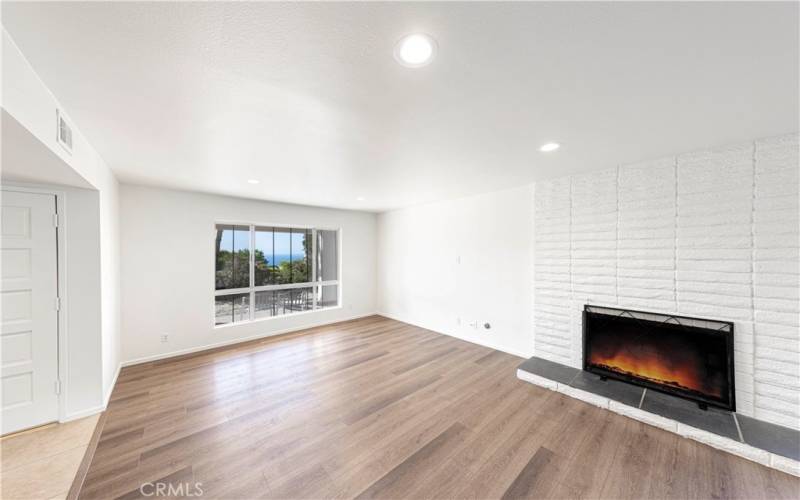 Ocean View Family Room Fireplace