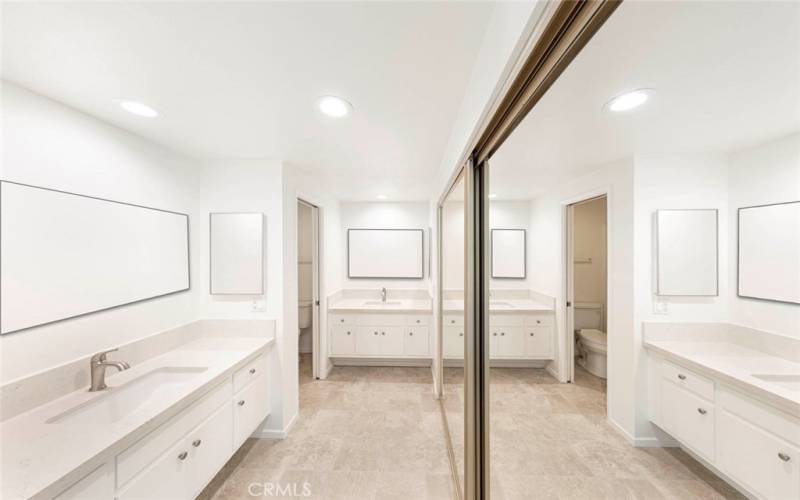 Master Bathroom, Two Separate Sinks