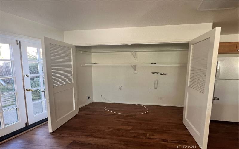 LAUNDRY CLOSET - IN KITCHEN