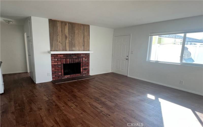 LIVING AREA WITH FIREPLACE