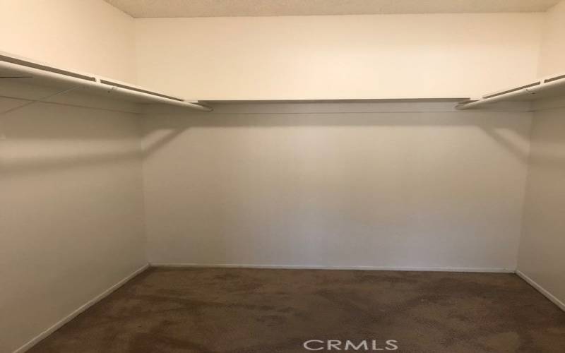 downstairs walk-in closet