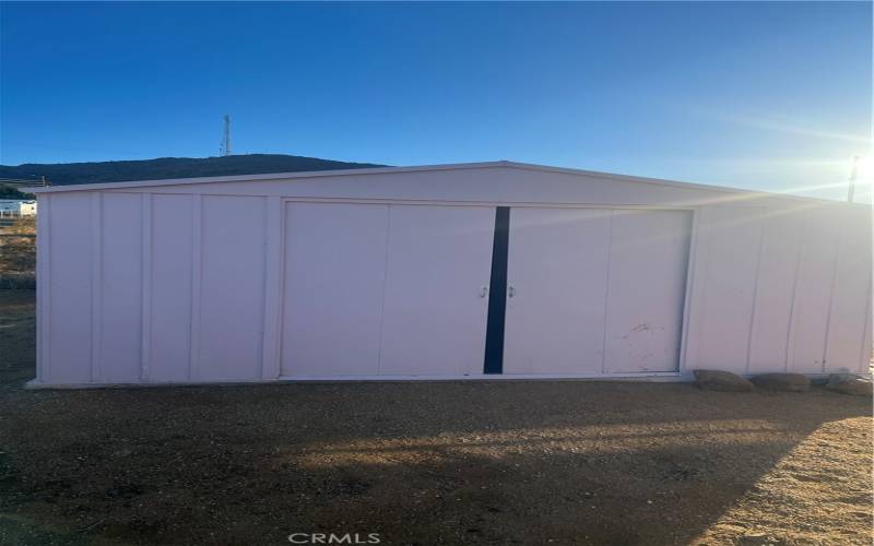 Shed in back yard