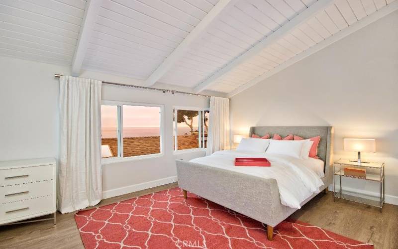 Gorgeous Master Bedroom with panoramic ocean view.