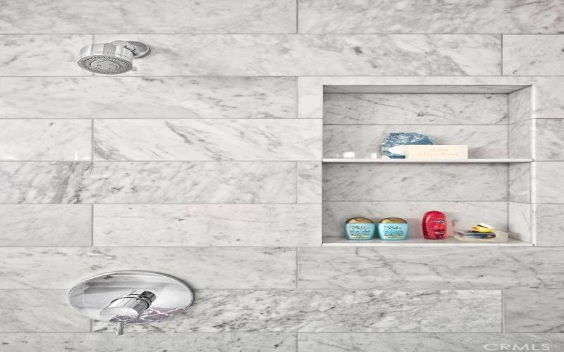 Sleek Marble Master Shower