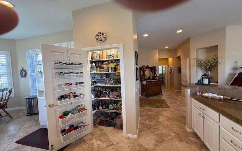 Pantry with chair to counter