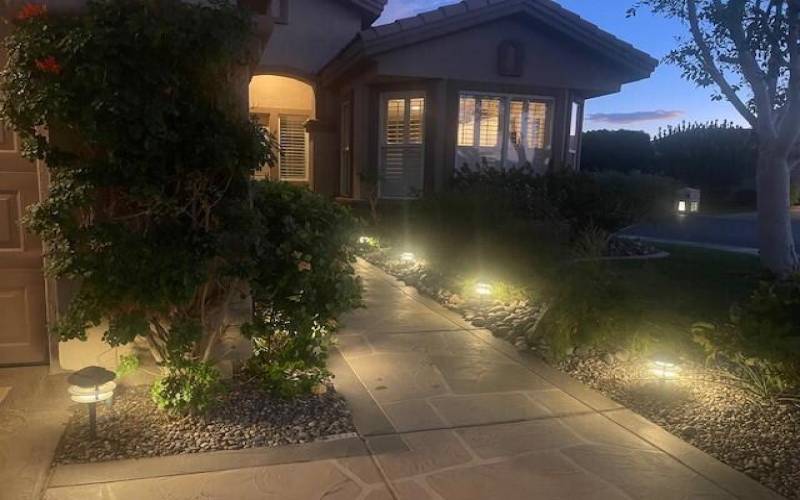 Front walkway with window & street